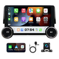 10.1in Double-Knob Touchscreen Android 13 Car Stereo Radio for Honda Civic 2016-2020 (2G+64G) with Wireless CarPlay, Android Auto, Mirror Link, Bluetooth, FM, GPS Navigation, WiFi, HiFi Function, SWC