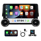 10.1in Double-Knob Touchscreen Android 13 Car Stereo Radio for Honda Civic 2016-2020 (2G+64G) with Wireless CarPlay, Android Auto, Mirror Link, Bluetooth, FM, GPS Navigation, WiFi, HiFi Function, SWC