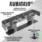 Bulletpoint RubiGrid Metal Dash Mount with 2 Phone Holders Bundle Compatible with 2023+ Chevrolet Colorado & GMC Canyon