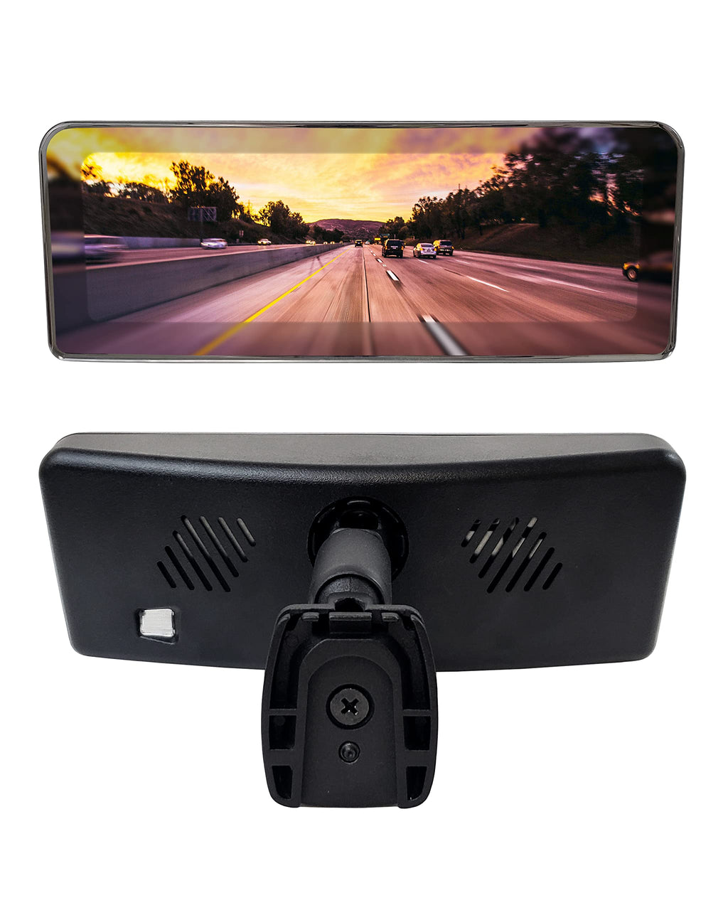 Master Tailgaters 10.5" OEM Rear View Mirror with 4.3" LCD Screen + OnStar Buttons for Existing Wiring | Rearview Universal Fit | Auto Adjusting Brightness LCD | Anti Glare | Full Mirror Replacement