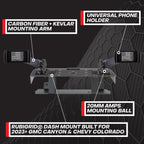Bulletpoint RubiGrid Metal Dash Mount with 2 Phone Holders Bundle Compatible with 2023+ Chevrolet Colorado & GMC Canyon