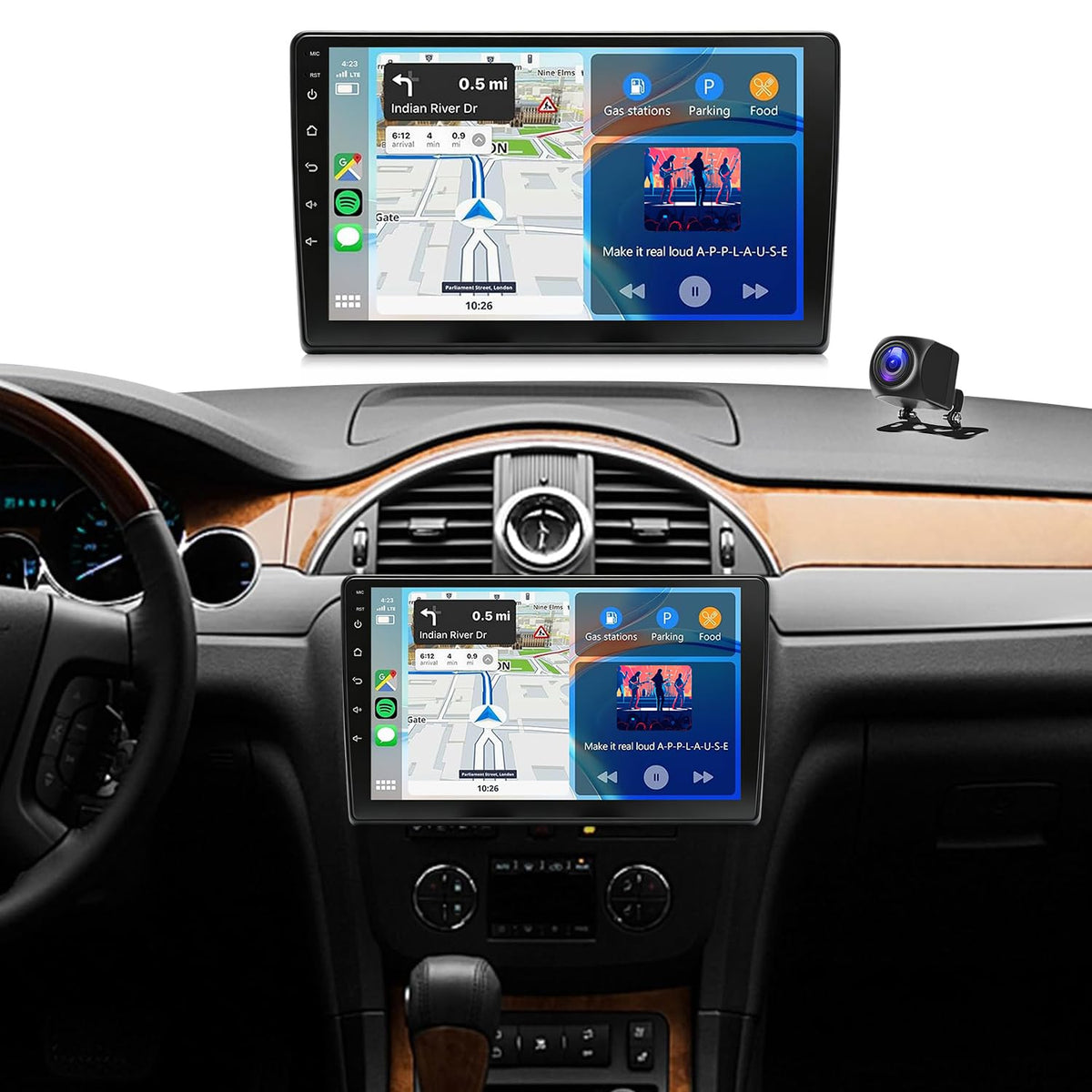 Android 14 Double Din Double Din Car Stereo for Buick Enclave 2008-2012