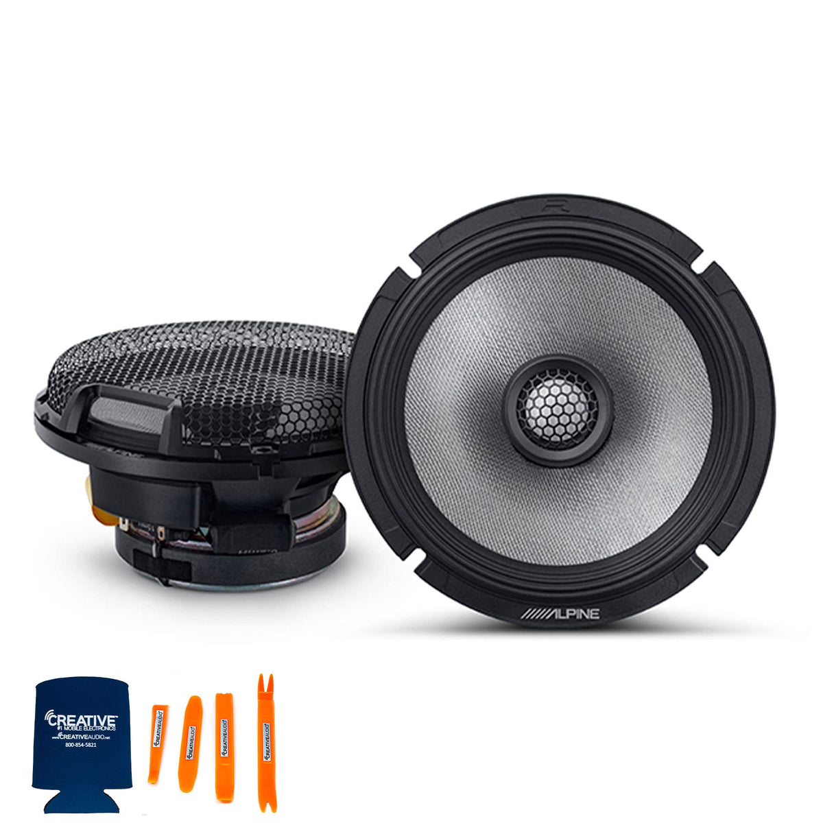 Alpine Two Pairs of R2-S65 Type R High-Resolution 6.5" Coaxial Speakers