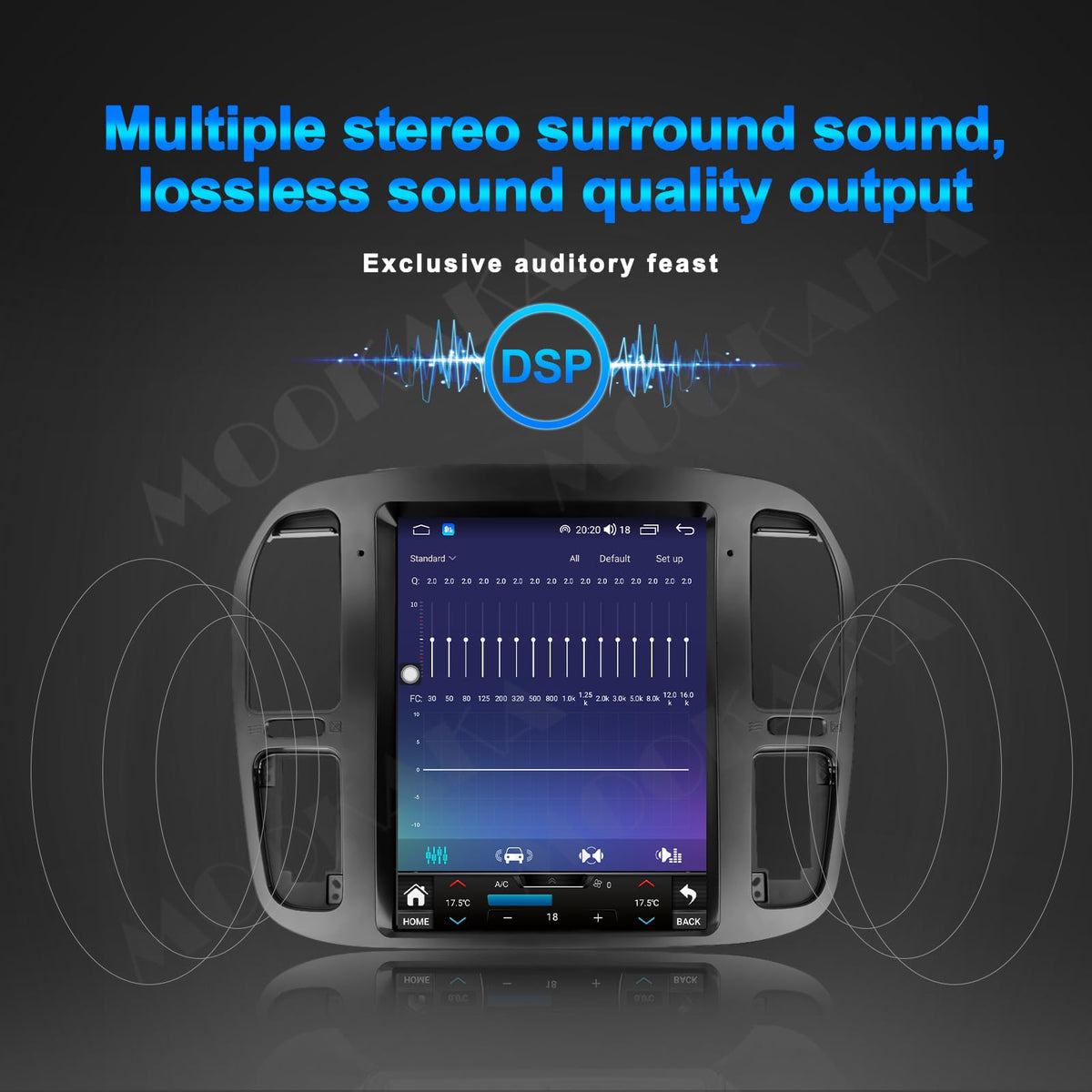 Android 13 Car Stereo GPS Navigation for Toyota Land Cruiser LC100 1998-2002/for Lexus LX470 Radio Replacement Tesla Style Dash IPS Touch Screen Head Unit Multimedia Player Carplay DSP (4-64GB)