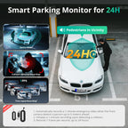 BOTSLAB 3 Channel Dash Cam 4K with ACC Hardwire Kit & 128GB TF Card, 3.18" Touch Screen, Voice Control, 4K Front and 1080P Rear Inside Loop Recording, 5.8GHz WiFi, GPS, Night Vision, WDR, Parking Mode