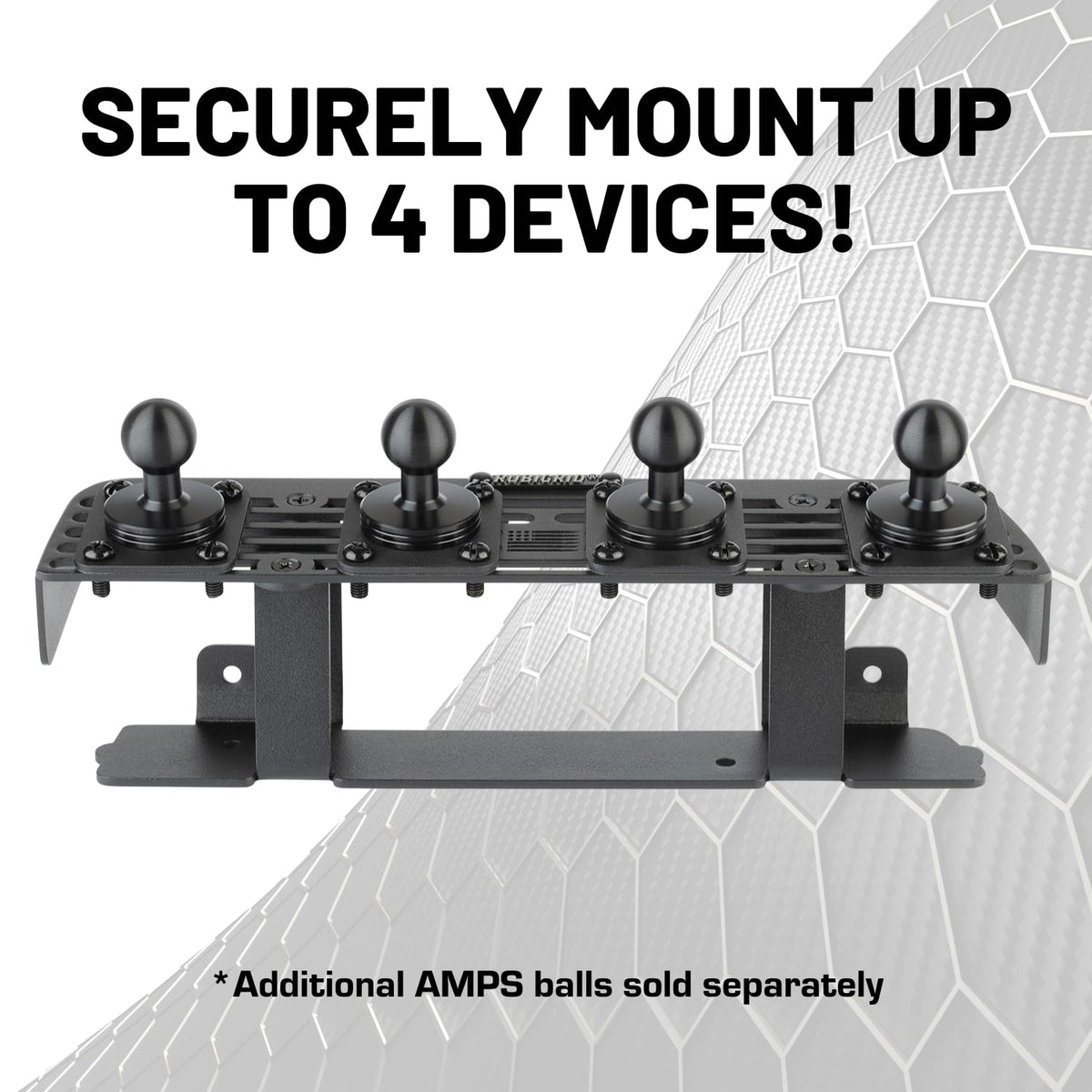Bulletpoint RubiGrid Metal Dash Mount with 2 Phone Holders Bundle Compatible with 2023+ Chevrolet Colorado & GMC Canyon