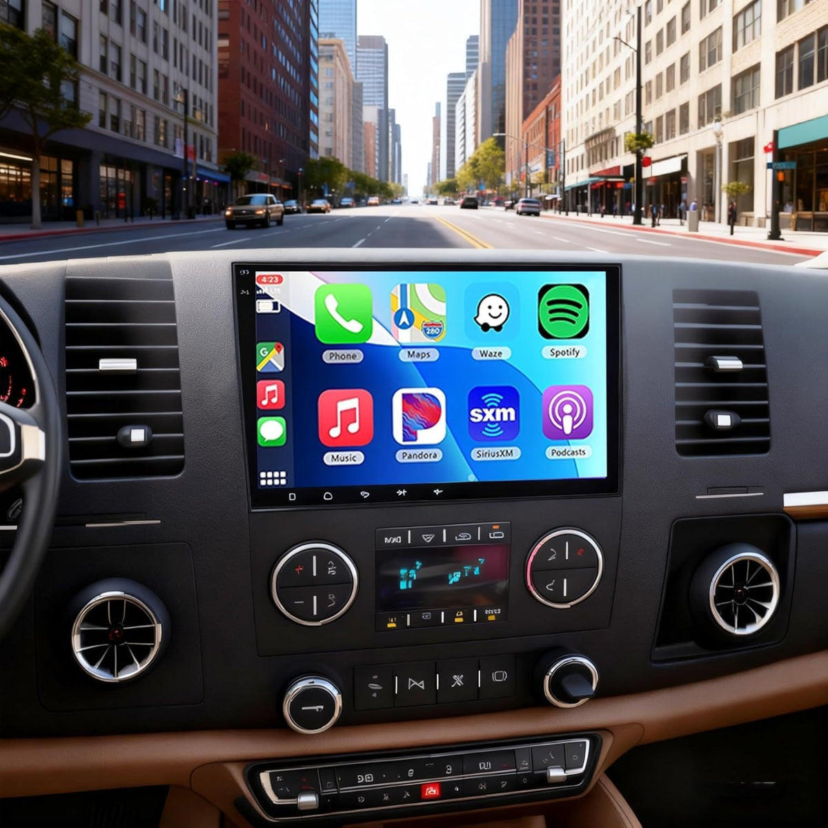 Car Stereo Radio Compatible for GMC Terrain 2010-2017 with Carplay Android Auto GPS Navigation 8in Touchscreen Car Radio Player with Bluetooth WiFi FM/RDS SWC Mirror Link + Backup Camera