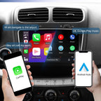 4+64G Android 14 Double Din Car Radio Stereo for Dodge Journey 2011-2019 with 9" Touchscreen Radio Built-in Wireless Carplay/Android Auto/GPS/Bluetooth/FM/AUX-in/SWC/Camera