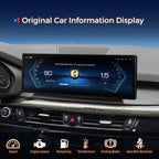 XTRONS 14.9 Inch Android 14 Car Stereo for BMW X5 F15 X6 F16 (2014-2017) with NBT System, 2K IPS Touch Screen 8+256 GB Global 4G LTE Car Radio GPS Navigation Support Wireless CarPlay Android Auto