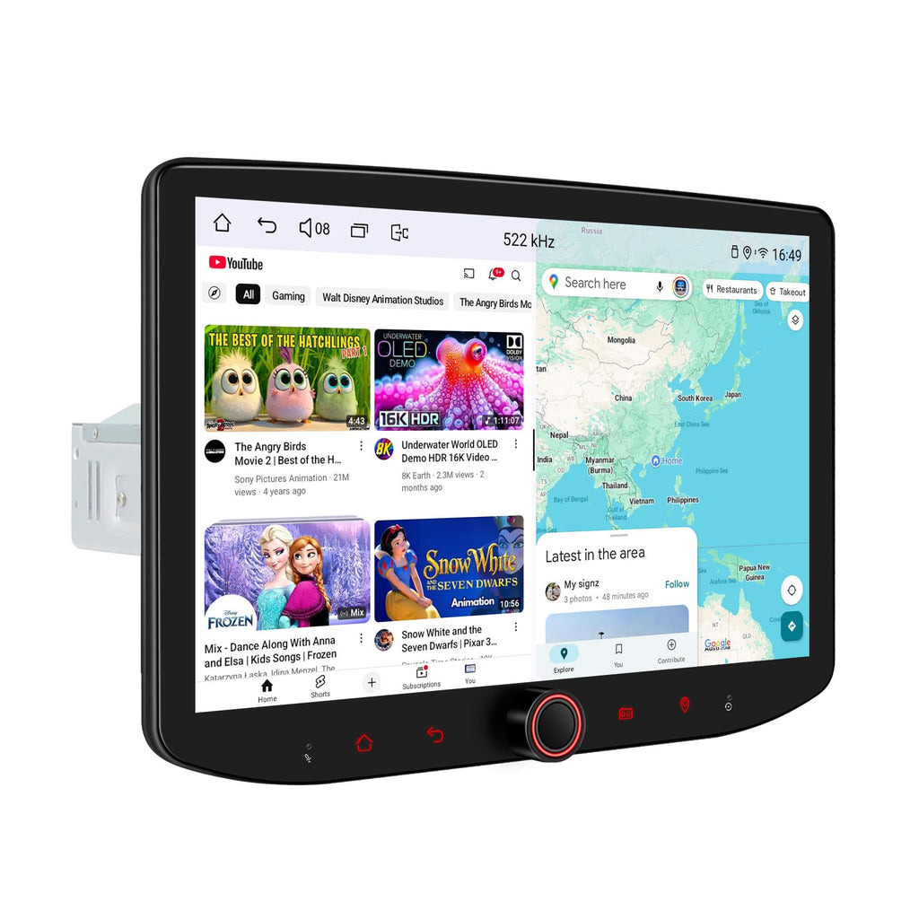 Joying Car Radio for Jeep Compass 2017-2020, Android 13 Head Unit 8 Inch IPS Touchscreen Stereo for 8.4" OEM Display, with CarPlay & Android Auto, GPS Navigation, AM/FM, Volume Knob(JY-CR811T4)