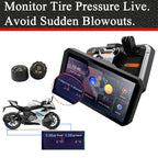 BODIMIA 7" Motorcycle Dash Cam with Camera