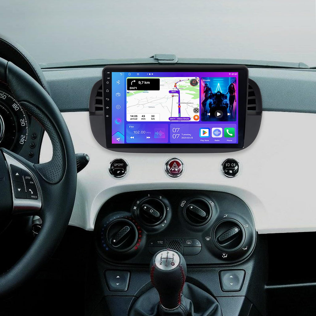 9" Car Stereo for Fiat 500 2007-2015 - Wireless CarPlay Android Auto