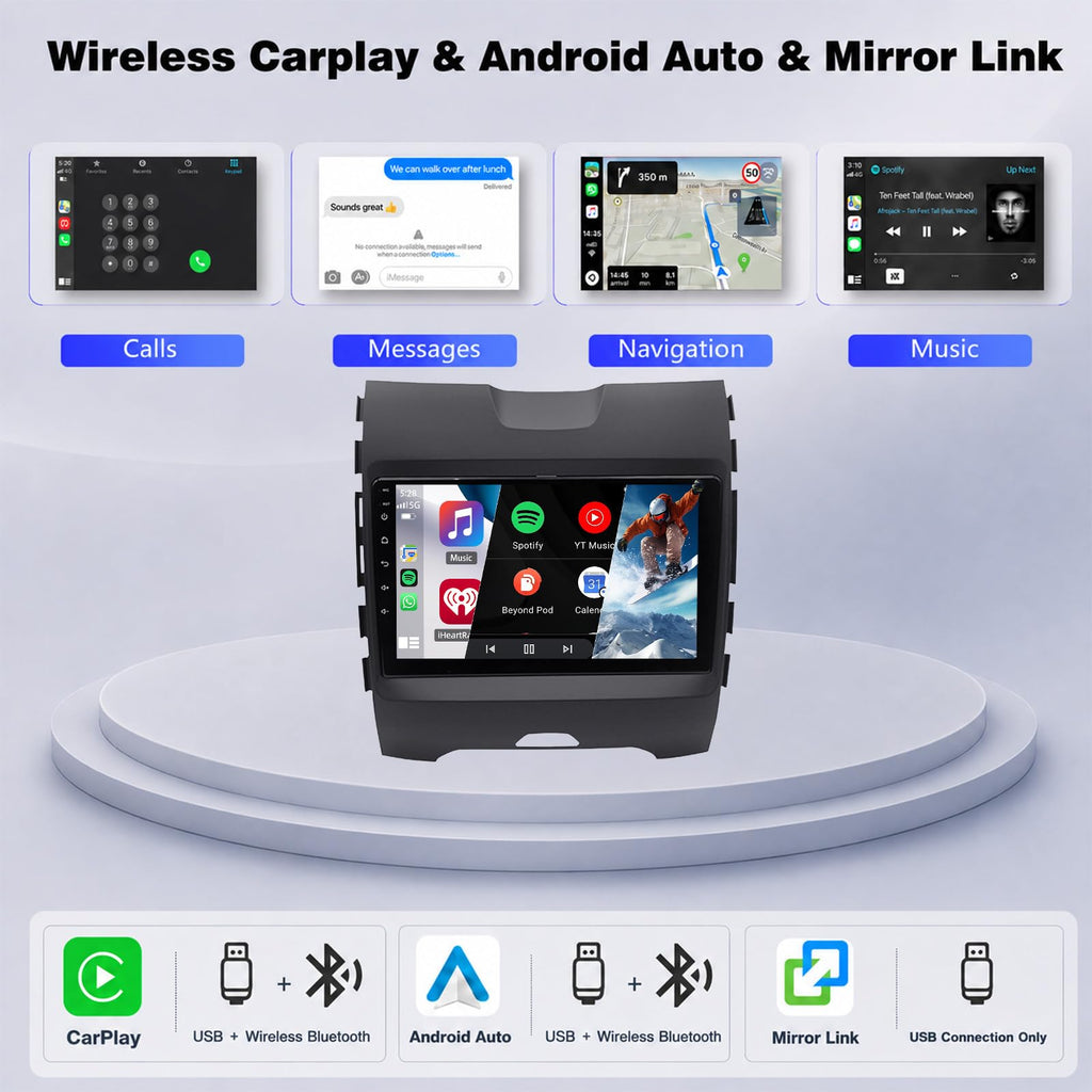4+64G Car Radio for Ford Edge 2016 2017 2018 2019 2020