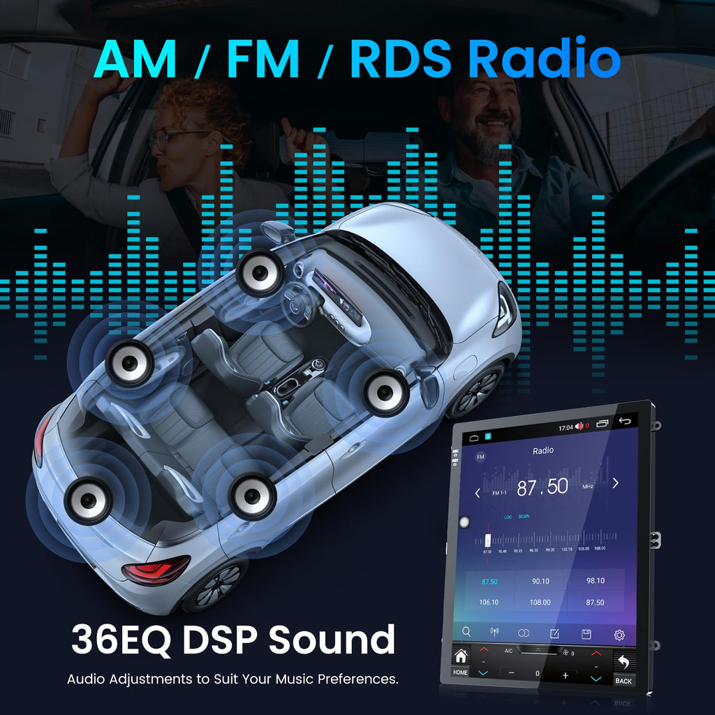 [8Core 4G+64G ] Car Radio for Jeep Grand Cherokee 2014-2017: 10.1" Touch Screen Car Stereo Android 13 Upgrade with Wireless Carplay Android Auto 5GWifi Bluetooth GPS Backup Camera FM/RDS Radio