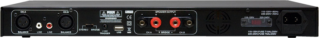 Earthquake Sound XJ1000FR DSP 2-Channel Class "J" Amplifier