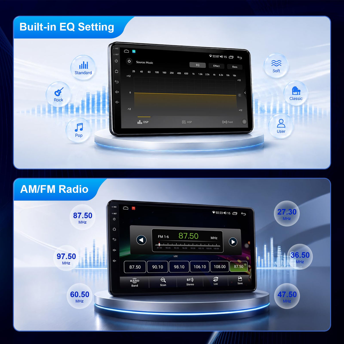 8Core 4+64G Car Radio Stereo for 2007-2013 Chevy Silverado/GMC Sierra Yukon