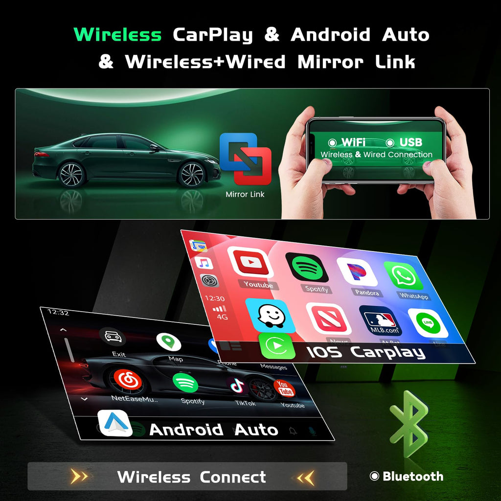 4+128G Android 15 Car Stereo for Toyota FJ Cruiser 2006-2023