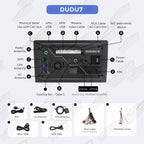 DUDUAUTO Android 13 Car Radio for Hyundai Genesis/Rohens Coupe 2012-2016