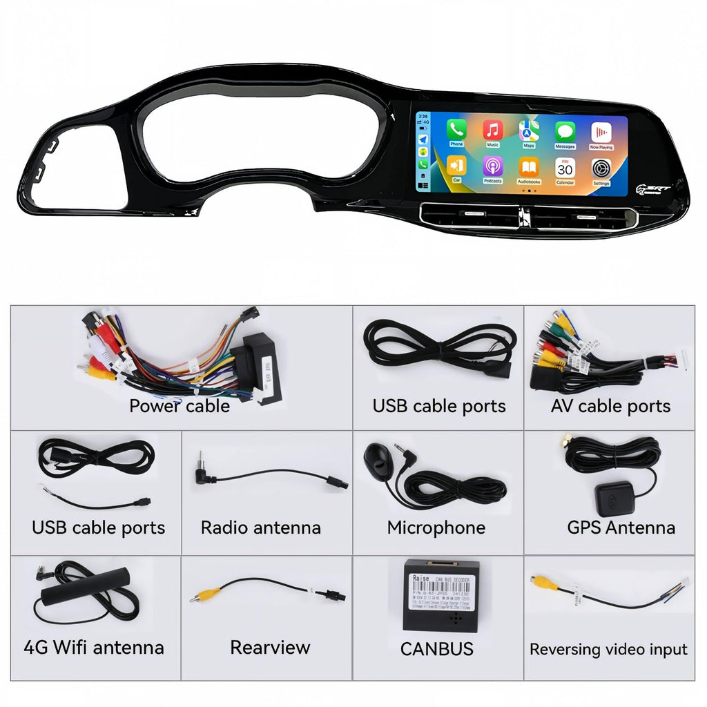 12.3" Car Radio for Dodge Challenger SRT Hellcat 2015-2023