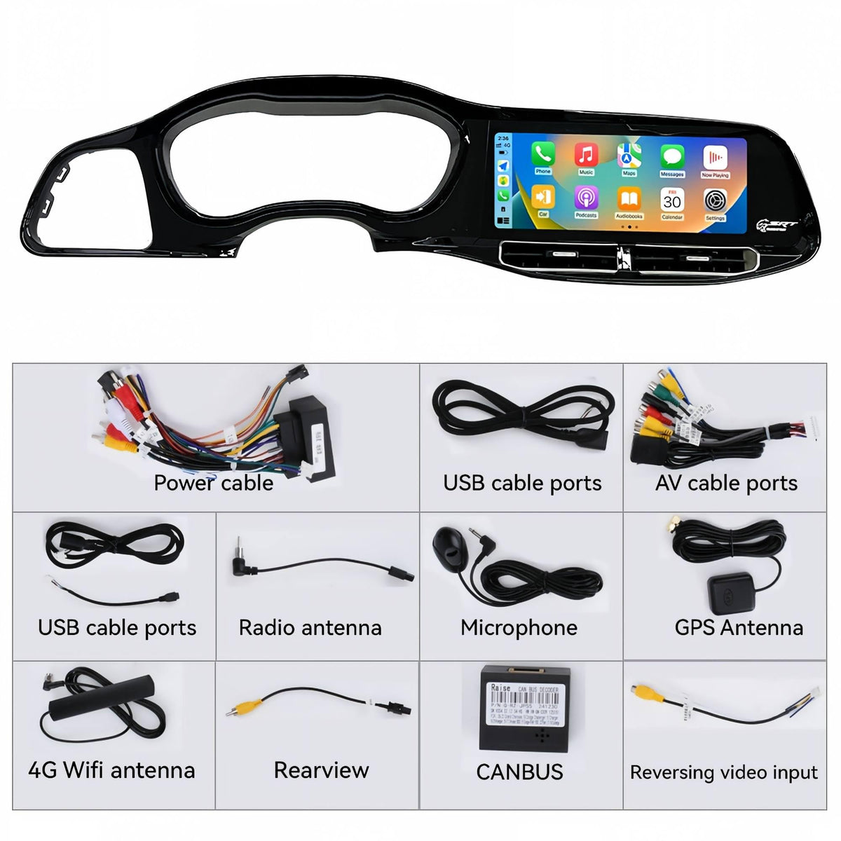 12.3" Car Radio for Dodge Challenger SRT Hellcat 2015-2023