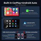 DUDUAUTO DUDU3 Car Radio for Nissan NV200/Chevy City Express 2014-2020 Stereo Update 8-Core 4+64GB 9" Carplay & Android Auto Head Unit w/Custom Wallpaper Layout Touch Screen for Navigation,Music