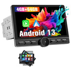 10.6" Double Din Car Radio with Wireless CarPlay & Android Auto