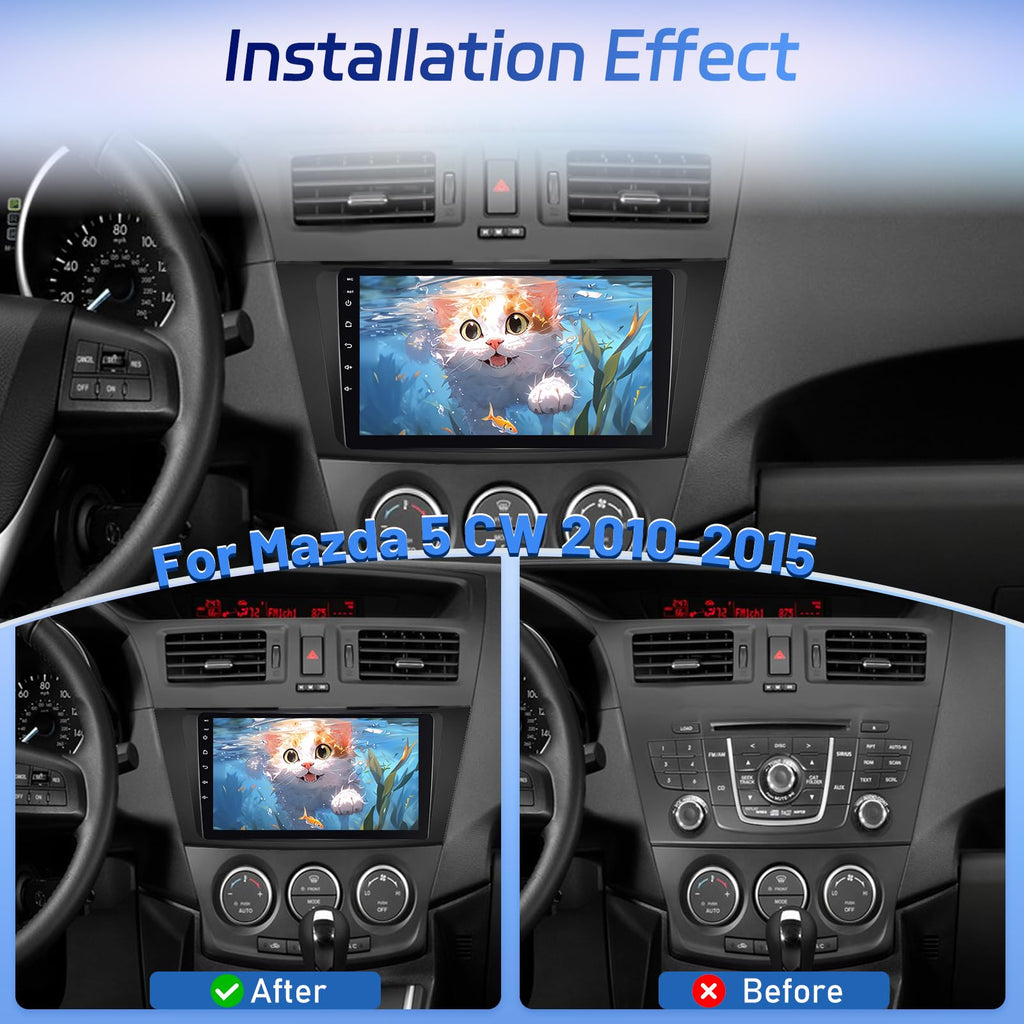 [8 Core 4+64G] Car Radio for Mazda 5 CW 2010-2015, Carplay and Android Auto