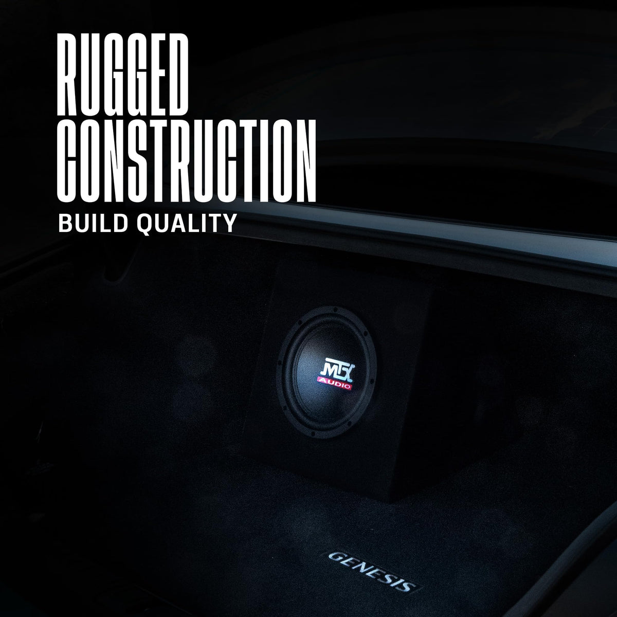 MTX Audio RTP8A 8" 120W Amplified Vented Loaded Car Subwoofer Enclosure