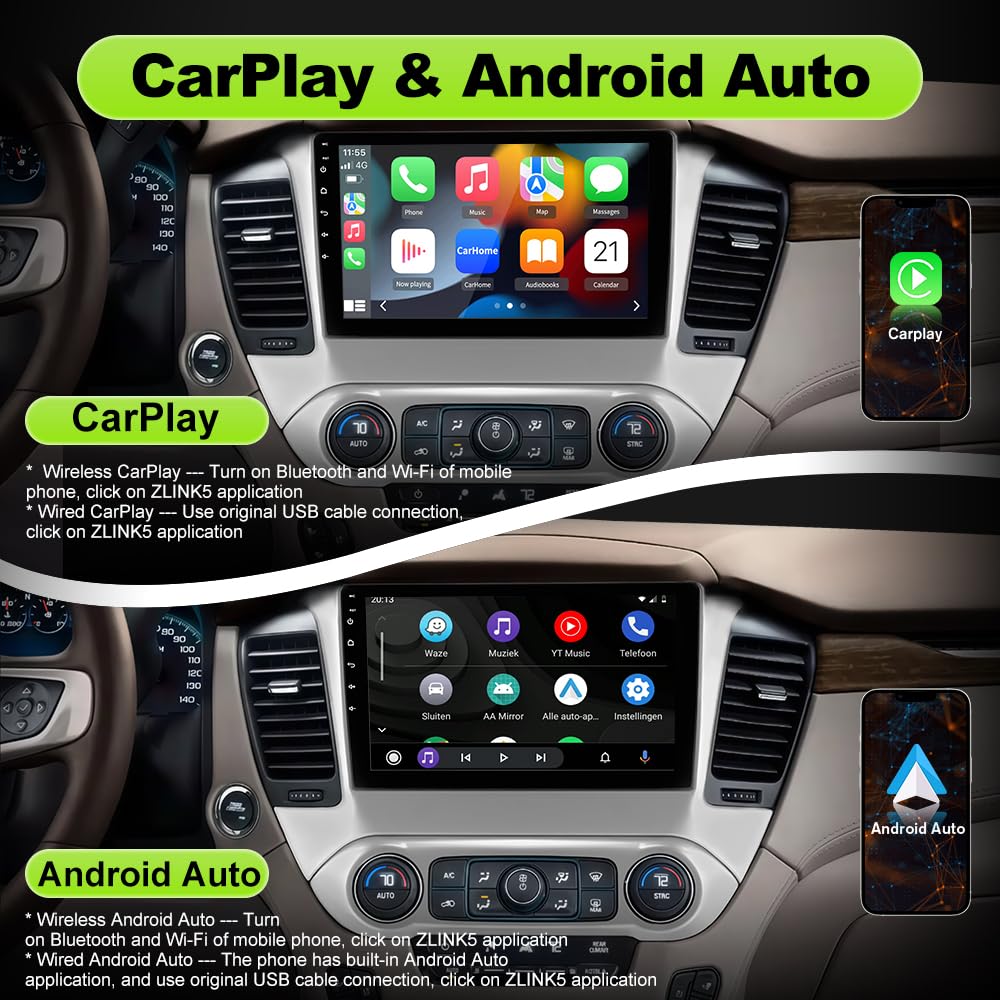 10.1 inch Car Radio for Chevy Suburban Tahoe 2015-2019 (2GB+64GB)