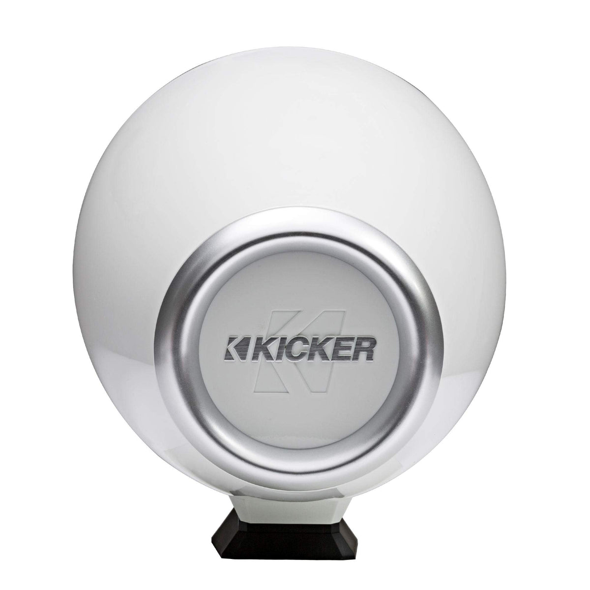 KICKER KMFC8W 8" Flat Mount Loaded Marine Wake Towers with 46KM84L Speakers - White Grills and Enclosures