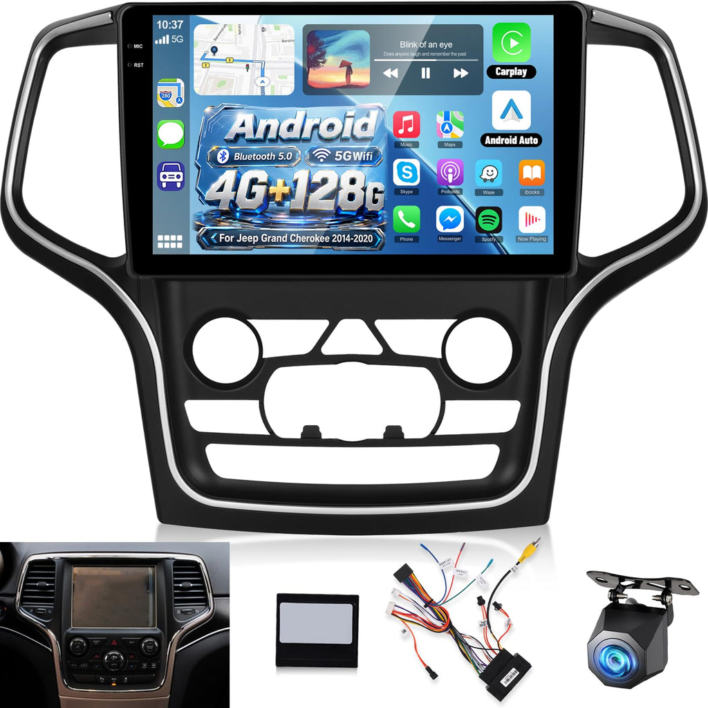 [4+128G] Android Radio for Jeep Grand Cherokee 2014-2020 for Big Screen