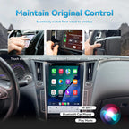 12.1" Vertical Screen Android 15 Head Unit for Infiniti Q50 2013-2019 Foforfor 7862 Up to 8+256GB Car Radio with Wireless CarPlay Android Auto DSP SWC Hi-Fi Audio WiFi (6+128GB)
