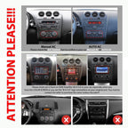 for Nissan Altima 2007-2012 Manual AC Car CarPlay Android Auto Navigation Stereo GPS Radio Reverse Camera Display 9" IPS Touchscreen Headunit Tablet Pad Media Player, if Applicable Quad Core 4G+64G
