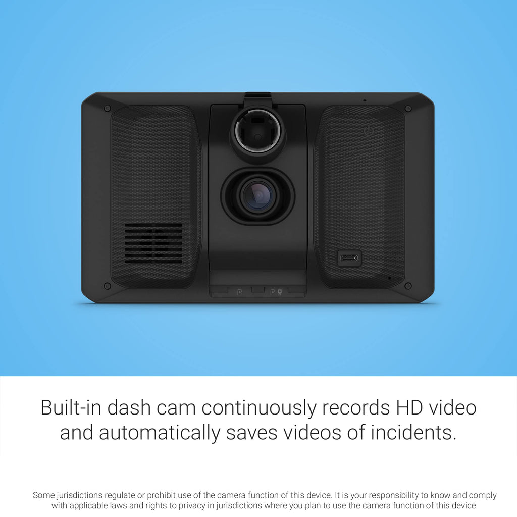 Garmin RV Cam 795, Large, Easy-to-Read 7" GPS Navigator, Built-in Dash Cam, Automatic Incident Detection, Custom RV Routing, High-Resolution Birdseye Satellite Imagery (Renewed)