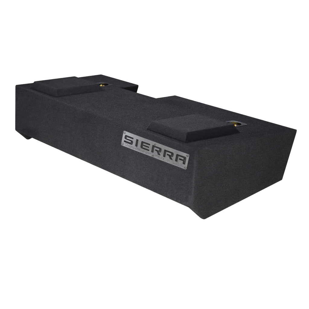 2019-2024 Sierra Crew Cab Truck Sub Box 10" Dual Subwoofer Enclosure
