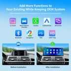 12.3 Inch Touch Screen Car Stereo with Bluetooth for BMW 3 4 Series F30 F31 F32 F33 F34 F36 2012-2016 with NBT System Wireless Carplay/Android Auto/Mirrorlink Siri