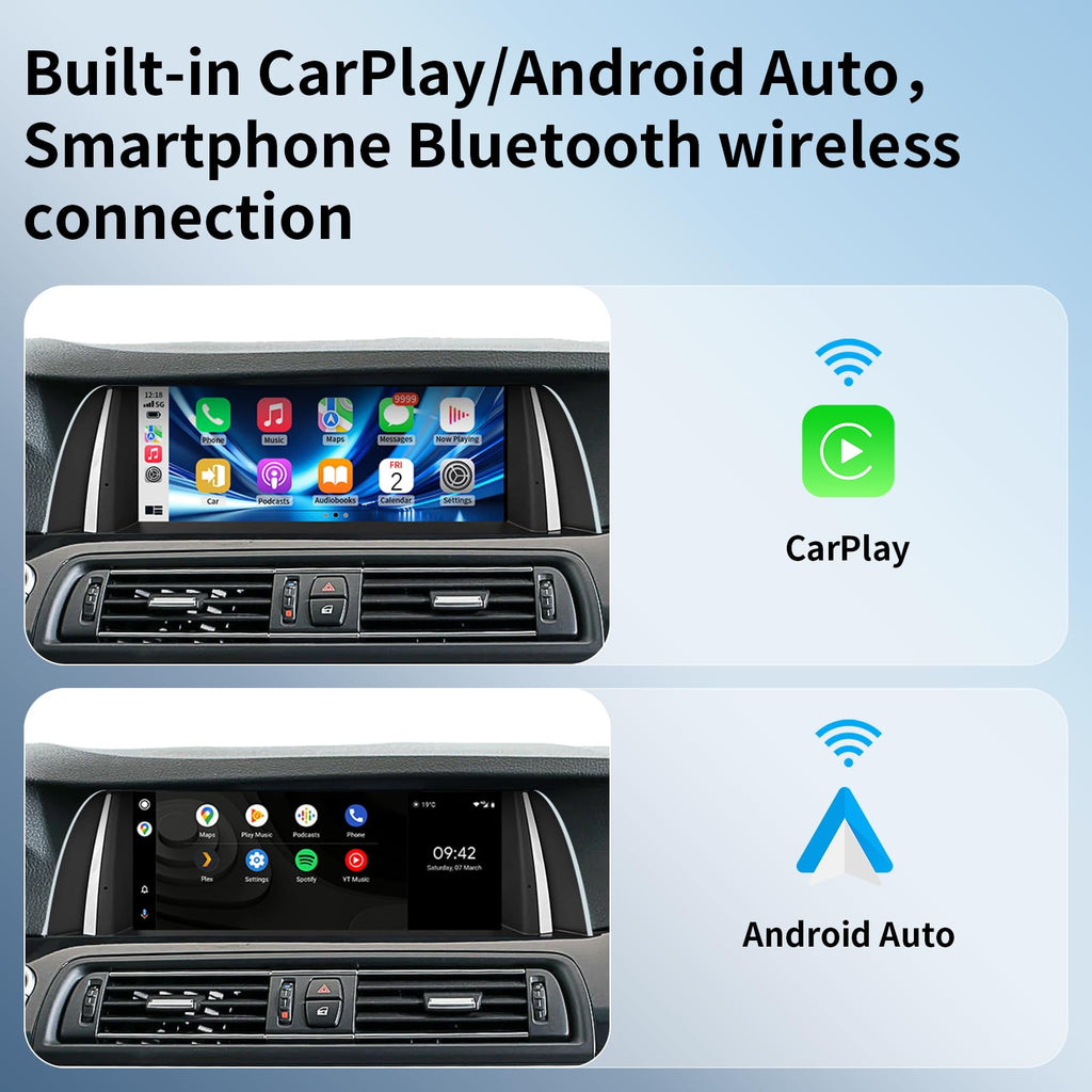10.25 Inch Wireless CarPlay Touchscreen for BMW 5 Series CIC System