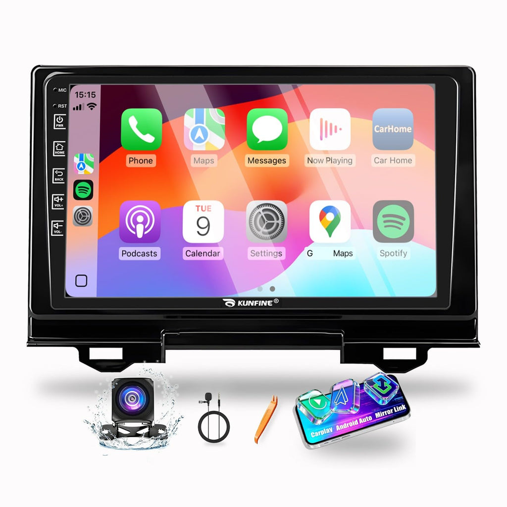 for Honda Hr-V 2016-2020 CarPlay Android Auto Navigation Stereo GPS Radio Reverse Camera Display 9" IPS Touchscreen Headunit Tablet Pad Media Player Quad Core 4G+64G