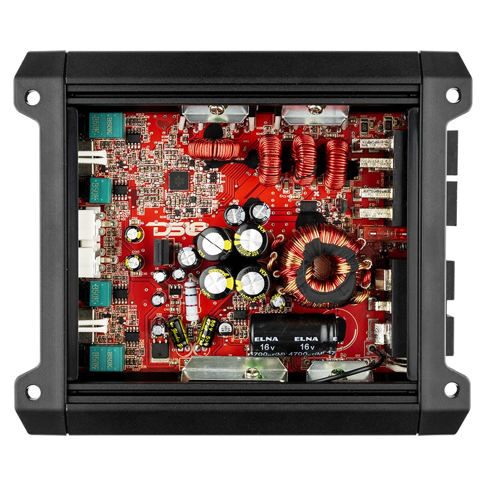 DS18 SXE-2000.4D/BK 4-Channel Car Amplifier Class D Full Range 4X 150 Watts RMS @ 4-ohm Compact Amp- Bridgeable Amp 4 Channels 2000 Watts Max Power (Renewed)