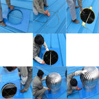 Stainless Steel Spinner,Chimney Spinner Cowl,Anti Downdraught Chimney Cowl with Rotating Cap Ventilation,Cowl Cap with Claw Base Energy Saving,Turbine Ventilator,450mm