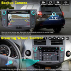 Car Radio for Toyota RAV4 2007 2008 2009 2010 2011 2012, 7-inch Touch Screen Stereo Support CD/DVD,CarPlay&Android Auto, Bluetooth5.2&Voice Control, Backup Camera& SWC,AM/FM Car Radio Receiver