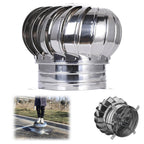 Rotating Wind Turbines Roof NTS, Stainless Steel 304 Roof Ntilator, 4 Inch 8 Inch 10 Inch 12 Inch Air Nt Outlet, Chimney Cowl Attic Air Nt Outlet Ntilating Fan，One Color 200mm/7.9in