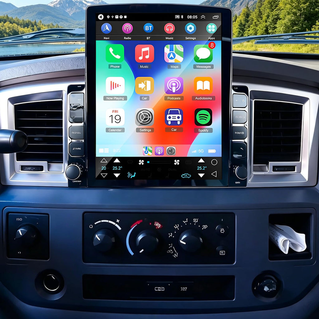 Car Stereo for Dodge Ram 1500/2500/3500 2006-2008, 9.7 Inch Touchscreen