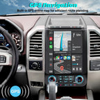 12.1 Inch Tesla Style Vertical Screen Car Radio for Ford F150 2015-2021,Android Car Stereo Screen Upgrade with Wireless CarPlay Android Auto,GPS Navigation Head Unit,Bluetooth WiFi SWC