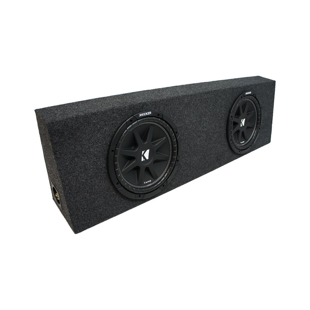 Kicker 43C124 Comp C12 Dual 12 Sub Box Final 2 Ohm Fits Regular Cab Trucks