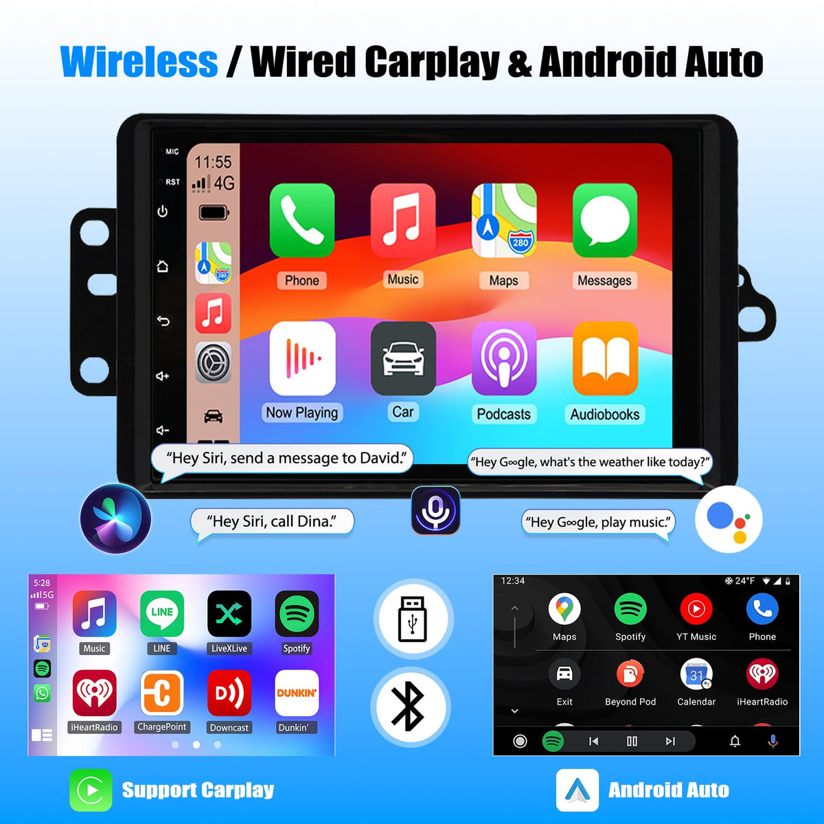 7" Android 15 Car Stereo Radio for 2004-2006 Chevy Colorado