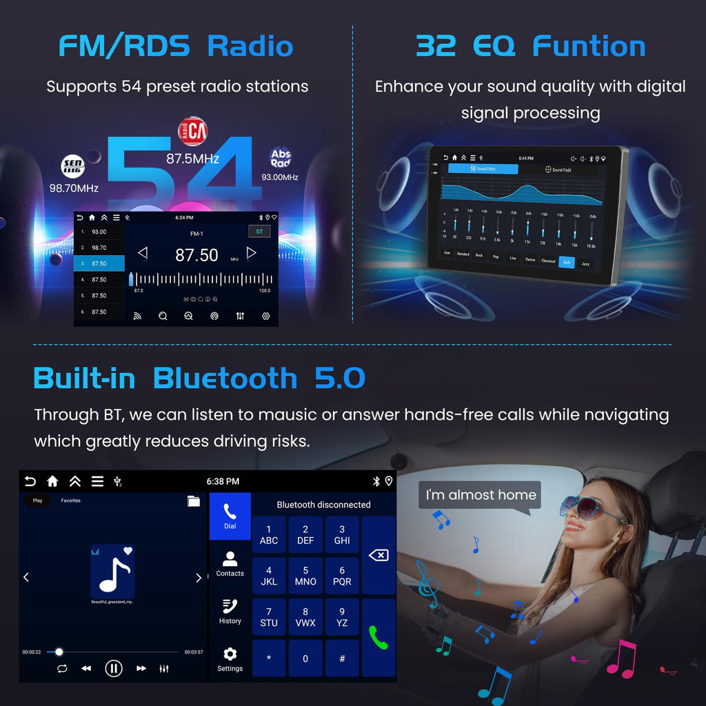 Inefala 4+128G Radio for Honda Acura MDX 2007-2013 Android 15 Stereo
