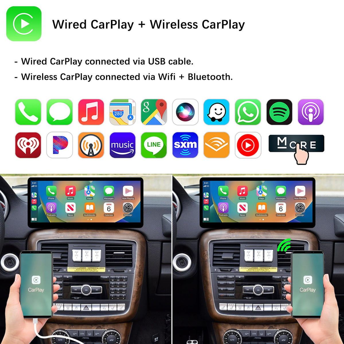 12.3" Wireless CarPlay Touchscreen for Mercedes-Benz G Class