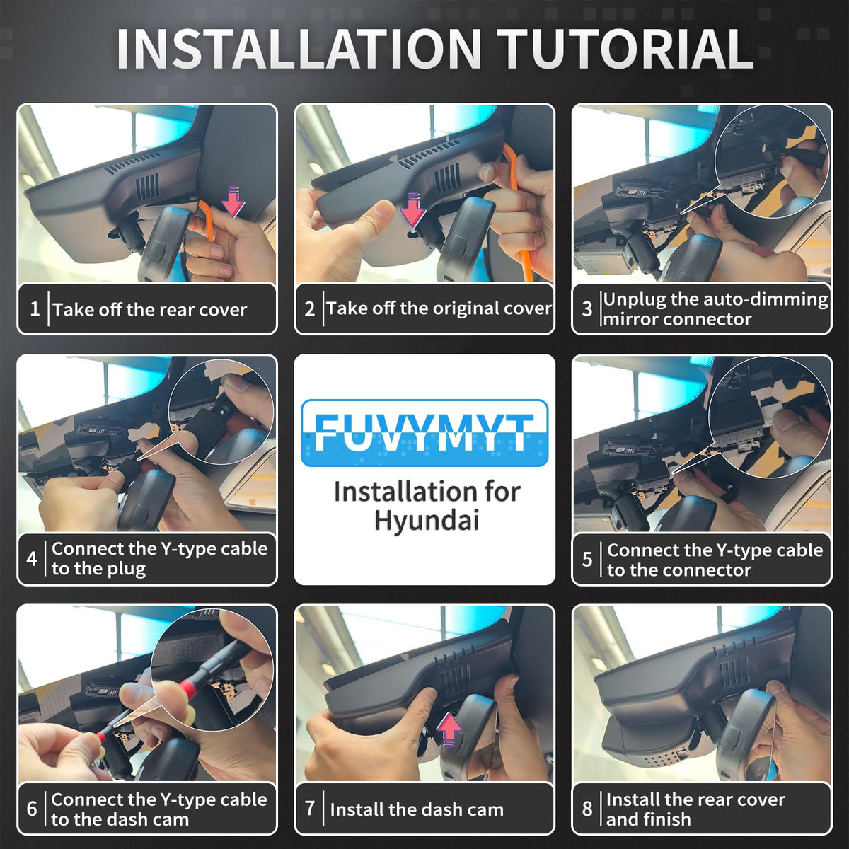 4K Dash Cam for Hyundai Ioniq 6 2023-2025