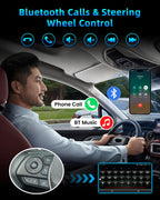 [4Core 64G ROM] Car Radio for Dodge Journey 2011-2019: 9" 1280x800 HD Touchscreen Stereo with Wireless Carplay Android Auto GPS Navigation Bluetooth 5G WiFi FM RDS DSP EQ SWC, Free Backup Camera